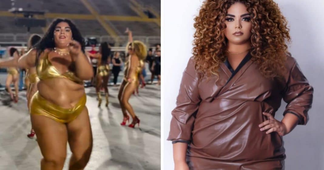 Passista plus size quebra padrões e vira símbolo de representatividade no Carnaval